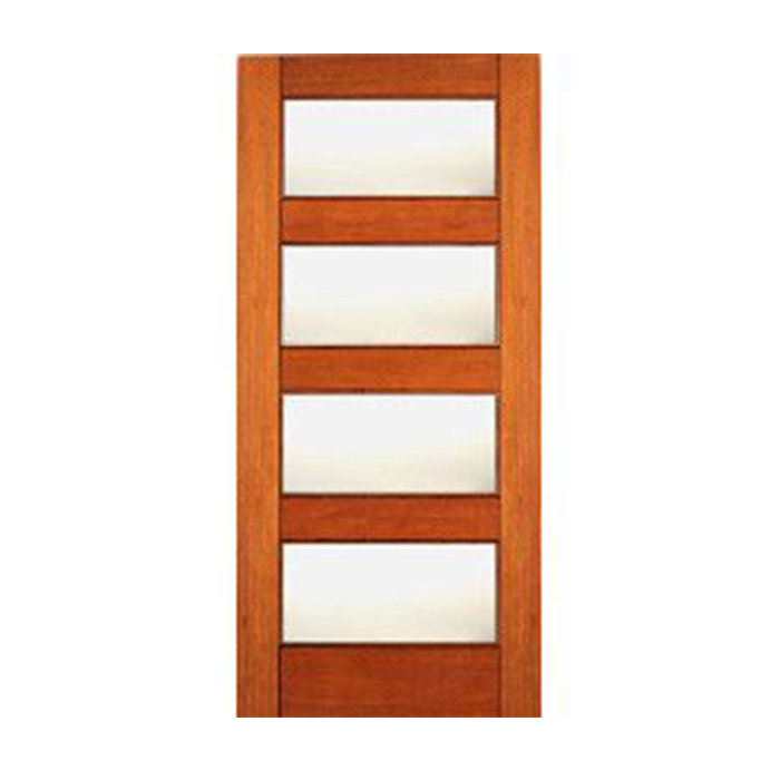 4 Lite Equal Mate Glass Mahogany Interior Door Craftwood Products for