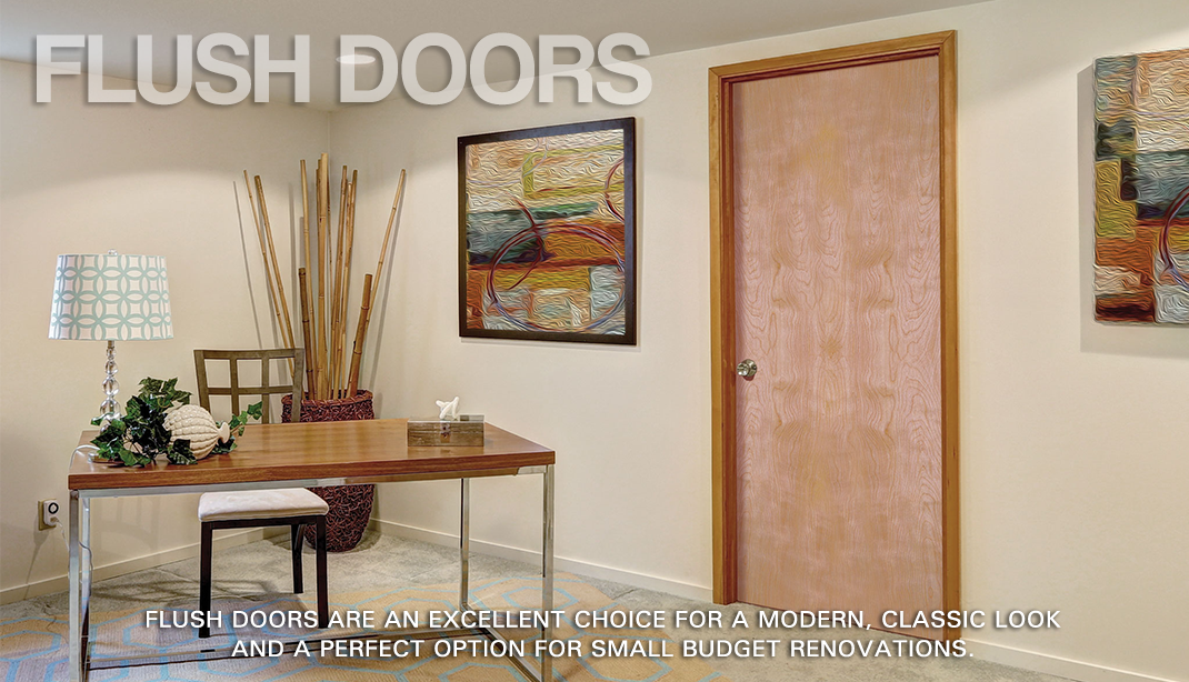Composite Hardboard Flush Smooth Door Craftwood Products for Builders