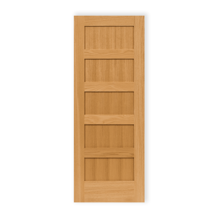 5 Panel Shaker Red Oak 55s Craftwood Products For Builders And Craftwood Interior Wood Doors Red Oak 5panel Shaker